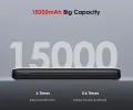 Power bank itel Star150  15KmAh  black  by sea. 