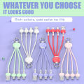 3 In 1 Multi-port Fast Charging Data Cable / 3.4A Mobile Phone Charging Cable with Keychain.
