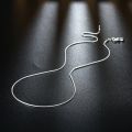 10pcs 925 sterling silver fine 1MM snake chain necklace for women man 16-30inches fashion party wedding Jewelry gifts. 