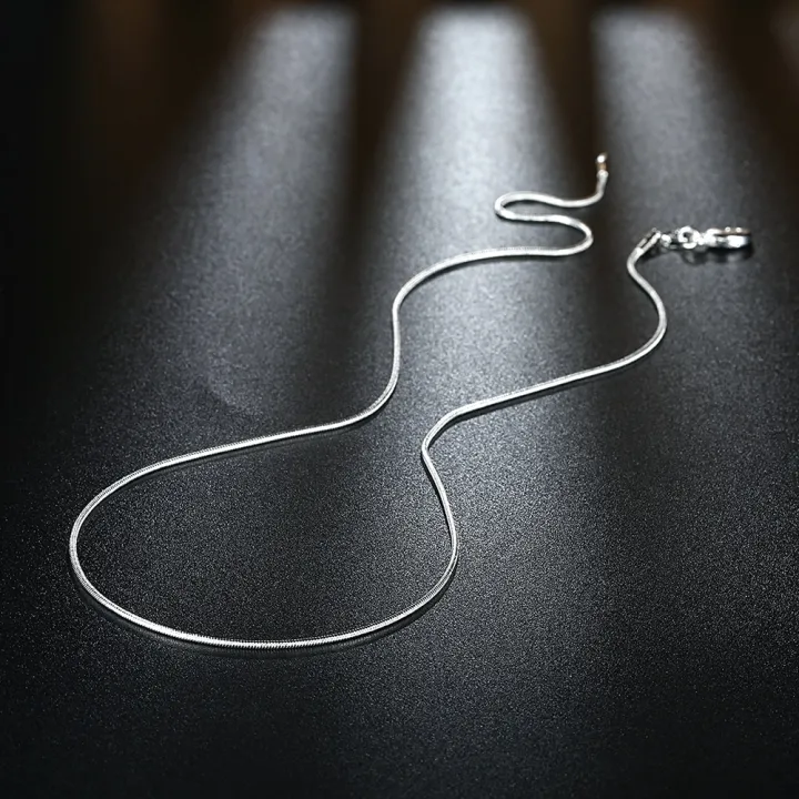 10pcs%20925%20sterling%20silver%20fine%201MM%20snake%20chain%20necklace%20for%20women%20man%2016-30inches%20fashion%20party%20wedding%20Jewelry%20gifts%20-%20Image%204