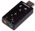 3D Usb Sound Card - Black. 
