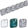 Self Adhesive Key Hooks Wall Hook Rack Wall Mounted 6 Hooks Coat Hanger. 