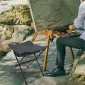 Camping Folding Stool Foldable Chair Footstool Lightweight Portable Seat Saddle Chair Fishing Chair for Picnic Lawn Gardening Outdoor Travel.