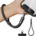 1pc Universal Adjustable Mobile Phone Lanyard Short Wrist Strap with Self-locking 360° Rotation Adjustable Anti-drop Design Durable Polyester Phone Strap.