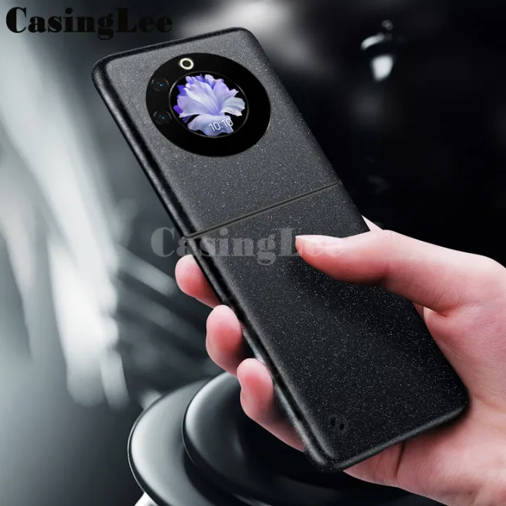 For Tecno Phantom V Flip case Matte Silicone Soft Sandstone Super Scrub Non-slip Cover For Tecno Phantom V Flip Back Cover Phone cases
