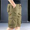 2Pcs 2 Quarter Comfortable Cotton Cargo Shorts Half Pants - Men.