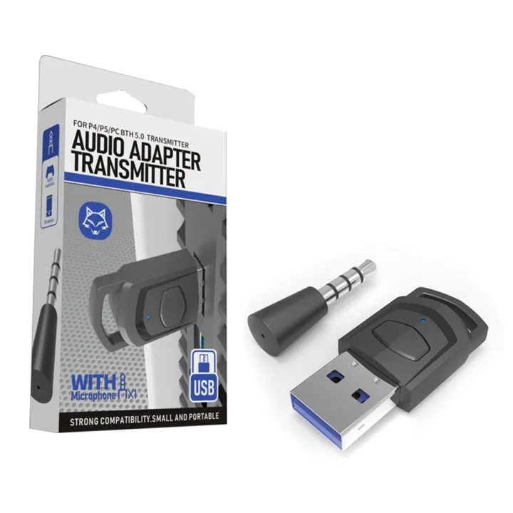 Bluetooth%20Audio%20Adapter%20Wireless%20Headphone%20Adapter%20Receiver%20for%20PS5/PS4%20Game%20Console%20PC%20Headset%202%20in%201%20USB%20Bluetooth%205.0%20Dongle%20-%20Image%205