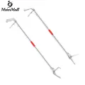 MeterMall 1.2M/1.5M Foldable Snake Catcher Tongs Multipurpose Stainless Steel Wide Jaw Reptile Grabber Stick Tools. 