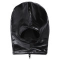 Unisex Latex Hood Mask Shiny Bronzing Open Mouth Hole Headgear Headpiece Full Face Mask Hood Role Play Costume Latex Headgear. 