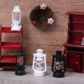 Mini Led Retro Glow Pony Lantern Cande Light Dollhouse Miniature Kerosene Lamp NOVO. 