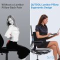 Lumbar Support Pillow for Office Chair, Memory Foam Office Chair Back Support,Lower Back Pillow for Car Seat, Back Pain Relief, Back Pillow for Chair with Adjustable Strap.