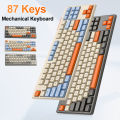 M87 2.4G Wireless Mechanical Keyboard RGB Backlight Gaming Keyboard Effect Silent Custom Gasket Keyboard for PC Laptop Tablet. 