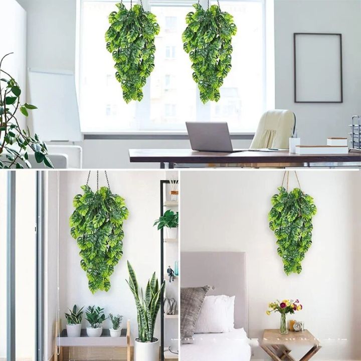 Artificial%20Monstera%20Leaf%20Vines%20Green%20Hanging%20Plants%20Garland%20for%20Wall%20Decor%20Home%20Garden%20Wedding%20Party%20Decoration%20Plant%20Vine%20-%20Image%204