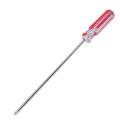 6mm Philips Tip Long Blade Screwdriver Hand Tool Red + Transparent.
