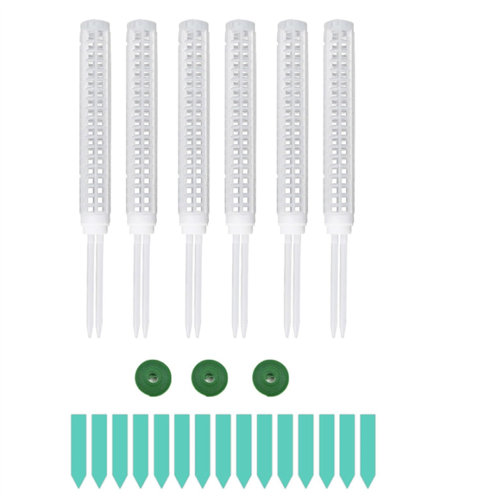 6Pcs Moss Pole for Plants Monstera, 15.6 Inch Plastic Stackable Moss Poles for Small or Medium Climbing Plants Monstera Easy to Use