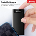 Lenovo thinkplus US203 128GB Mobile Solid State Drive USB3.1 Gen1 Type-C Portable SSD High-speed Transmission Aluminum Alloy Shell. 