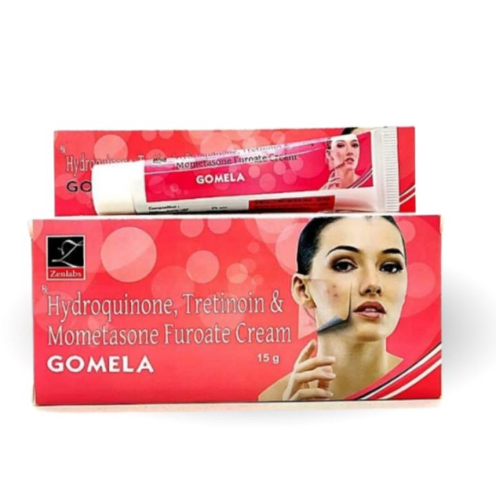 GOMELA%20Hydroquinone%20Tretinion%20&%20Mometasone%20Furoate%20Cream%2015g%20INDIAN%20-3pcs%20-%20Image%202