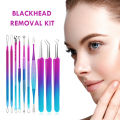 10pcs Acne Removal Tool Kit Pro Blackhead Remover Face Pimple Needle Clip Acne Removal Tool Kit Tweezers Skin Care Tools.