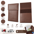 Bike Document Holder Bag Made with Authentic Leather Water Resistant for Bike & Car-1 Piece.