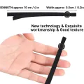 DIY clothing accessories-150 x Flat elastic cord bands-Black. 