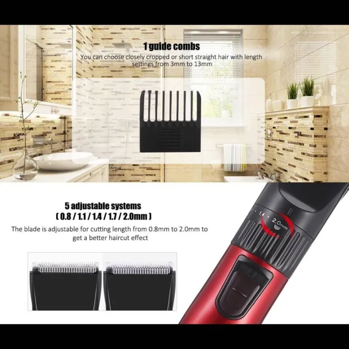 Kemei%20KM-730%20Rechargeable%20Electric%20Hair%20Clipper%20Trimmer%20Hair%20Cutting%20Machine%20-%20Image%204