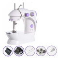 Belizzi Mini Sewing Machine - Dual Speed Portable Mini Electric Pedal Double Threads Rewind Swing Machine- Purple -Mini Sewing Machine.