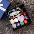 Healing Crystals Set Good Quality Colour Crystals Gift Box Pendant Set for Travel Men Women.