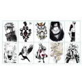Anime Naruto Tattoos Stickers Akatsuki Sasuke Uchiha Itachi DIY Waterproof Halloween Cosplay Accessories. 