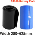 18650 Lip Battery PVC Heat Shrink Tube Pack Width 280mm ~ 625mm Dia 55 - 255mm Insulated Film Wrap lithium Case Cable Sleeve. 
