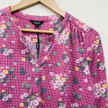 Ladies Three Quarter Sleeve Soft Floral Casual Tops With Knitted Bottom From Levin. 