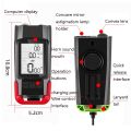 (New)3 In 1 Wireless Bicycle Code Meter Lamp Strong Light Front Light, Colour: Green.