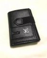 Multi Slot Card Holder Vintage Small Wallet Women Men Business Bank Credit Card Bag Male Coin Pouch Solid Leather Zipper Wallet.