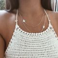 【Daily Necessities For Anyone Store】Choker Women Necklace Layered Chain Necklaces Animal Clavicle Jewelry Lovers Gold Trendy Peace Dove Zinc Alloy. 