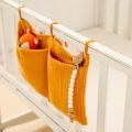 Cotton Newborn Crib Organizer Toy Baby Bed Hanging Storage Bags Diaper Pocket for Crib Bedding Set Accessories Nappy Store Bags. 