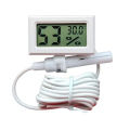 Premium Thermometer Hygrometer, Portable Mini Lcd Digital Temperature Humidity Meter A Probe With 2Pc Battery - Multimeter. 