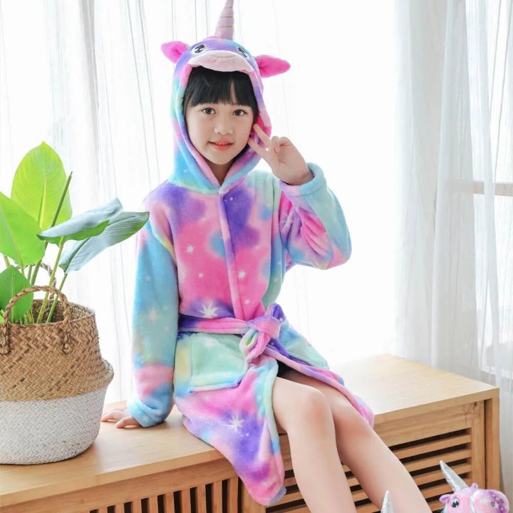 Kigurumi%20Husky%20Children%20Bathrobe%20Bath%20Robe%20Autumn%20Winter%20Animal%20Unicorn%20Hooded%20Pajamas%20For%20Boys%20Girls%20Towel%20Robes%20Kids%20Nightgown%20-%20Image%203