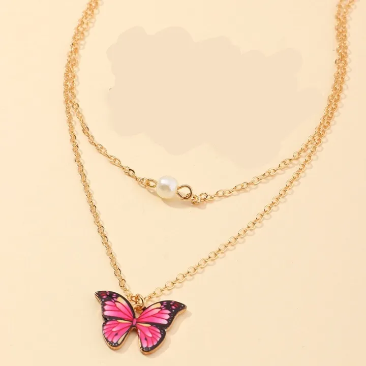 Trendy%20Fashionable%20Double%20Layer%20Pearl%20Chain%20Choker%20Butterfly%20Pendant%20Necklaces%20for%20Girls%20Simple%20Stylish%20New%20Collection%202024%20-%20Necklace%20for%20Women%20Simple%20Stylish%20Fashion%20-%20Image%207