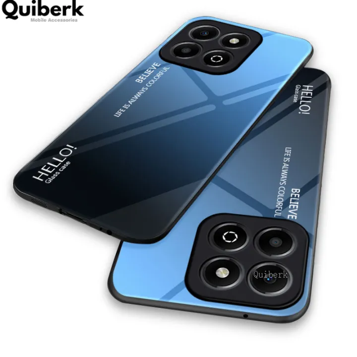 Quiberk%20for%20Honor%20X6b%204G%20Tempered%20Glass%20Hard%20Case%20Gradient%20Color%20Back%20+%20Soft%20Frame%20Shockproof%20Phone%20Cover%20-%20Image%207