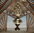 Pitoler surmsdani Pure Brass Metal Surmadani - Medium. 