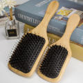 Wooden Hair Brush Anti-Static Scalp Massage Comb with Boar Bristle Air Cushion Comb for Women Men Wet and Dry Hair.