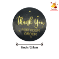 500 pieces Gold and Black or Pink and Gold Thank You for Your Order Stickers Decorative Thank You Label Sticker Stationery, Business Packaged, Gift Wrapped, Handmade and Food Sticker. 