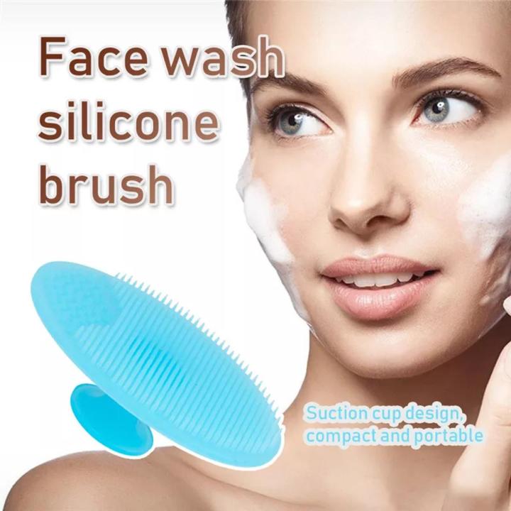 Silicone Face Scrubbers Exfoliator Brush Facial Cleansing Brush Blackhead Scrubber Exfoliating Brush-Facial Cleansing Pads Precision Pore Cleansing Pad Acne Blackheads Removing Face Brush 1pcs