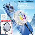 Mobilife Magnetic Phone Cooler for Gaming, High Power Semiconductor Cooling Fan for Phone, RGB Light.