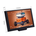 5-Inch USB-C Sub-Screen Chassis IPS Computer Sub-Screen Graphics Card Temperature Monitoring Status Chassis Black.