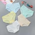 Cotton School Girls Cotton Summer Panties Waist Panties Kids 5pcs/batch Girls cotton summer low underwear. 