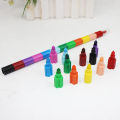 Creative building block coloring can assemble crayons 12 color crayons, oil pastels, color pencils, student stationery wholesale. 