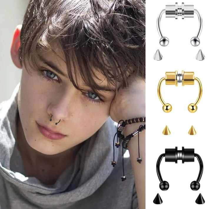 Stainless%20steel%20magnet%20fake%20nose%20ring%20-%20Image%202