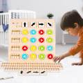 Matching Puzzles Color Direction Puzzle Learning Early Education Montessori Toys for Kids Baby.
