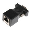 2Pcs 15 Pin VGA Male to RJ45 Female Ethernet Adapter Connector LAN Extender. 
