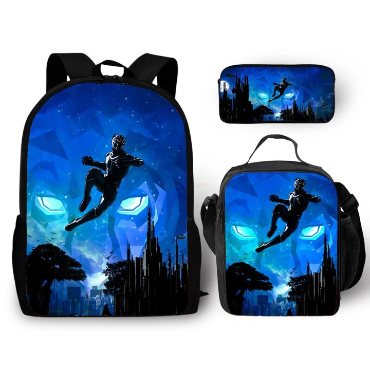 3pcs/set%20Black%20Panther%20Series%20Children%20Backpack%20Pencil%20Case%20Crossbody%20Bag%20Large%20Capacity%20Waterproof%20Spine%20Protection%20Schoolbag%20-%20Image%205